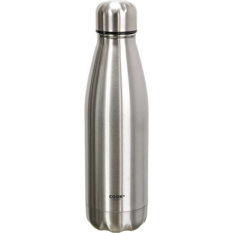 Bouteille de transport isotherme 50cl en inox gris (1/3)