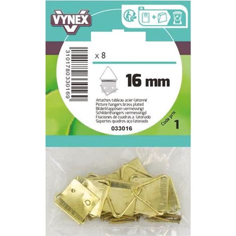 Attache Tableau Triangle Laiton 16mm Sc - Vynex