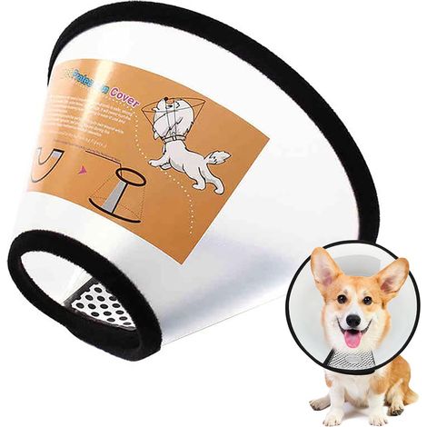 Collier de protection ajustable pour animaux de compagnie - Cône confortable et protecteur pour chiens et chats (1/5)