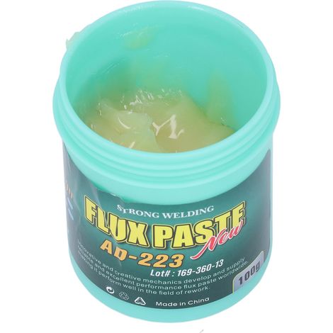 Pâte à souder sans plomb AD-223, 100g, respectueuse de l’environnement, flux électronique de haute qualité pour réparation et assemblage de circuits imprimés. (1/5)
