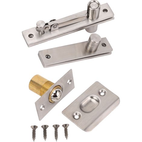 Cerniera per porta girevole a 360 gradi, perno in acciaio inox per telai in legno e alluminio, porte a scomparsa, capacità di carico di 136 kg (300 libbre). (1/5)