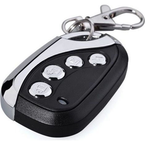 Télécommande Universelle 433 MHz Noire pour Portail et Garage Facile à Programmer Compatible avec Barrières Électriques et Motorisations SOMFY -ULISEM (1/4)