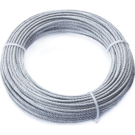 Fune 42 fili Diam. 3 mm. in acciaio zincato 25 mt.