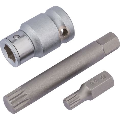 Draper 3-Piece 1/2" Square Drive Spline Bit and Holder Set (Model 83566) (1/5)