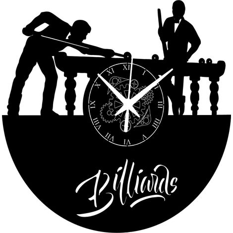Horloge Murale Billard Joueur Table Accessoires Idée Cadeau (1/5)