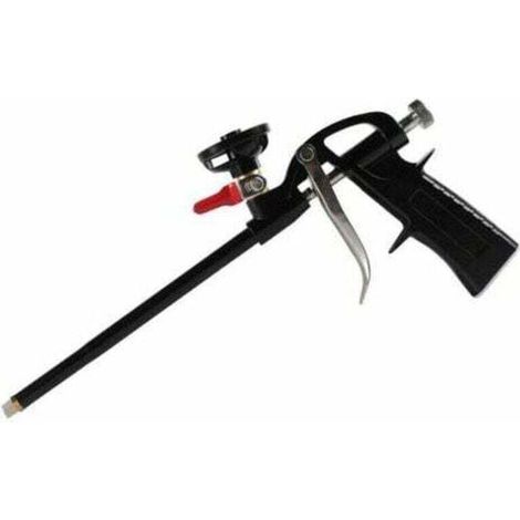 Pistolet à Mousse Polyuréthane Ajustable Professionnel Pistolet Mousse Expansive PU en Métal Pistolet de Calfeutrage avec Interrupteur No Nettoyage pour Remplir Sceller-Crezuo