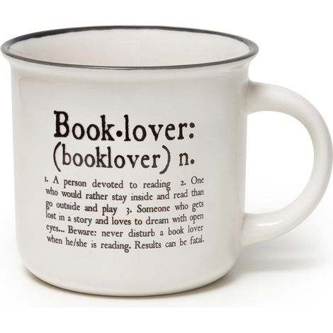 Legami - Cup Puccino, Tazza in Porcellana New Bone China, Tema Book Lover, Take a Break Collection, Capacità 350 ml, Lavabile in Lavastoviglie, Utilizzabile in Microonde (1/2)