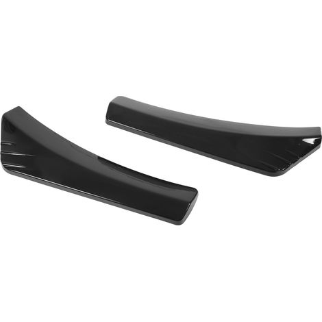 Lot de 2 protections d'angle de pare-chocs avant (gauche et droite), résistantes aux hautes températures, noir brillant. (1/5)