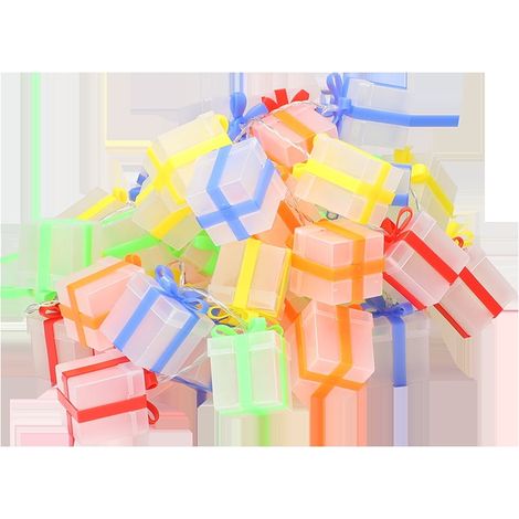 Guirlande Lumineuse Forme De Boîte Cadeau - 3 M - 20 Led Multicolores - Alimentée Par USB - Pour Décoration Intérieure Fêtes Noël Mariage (1/5)