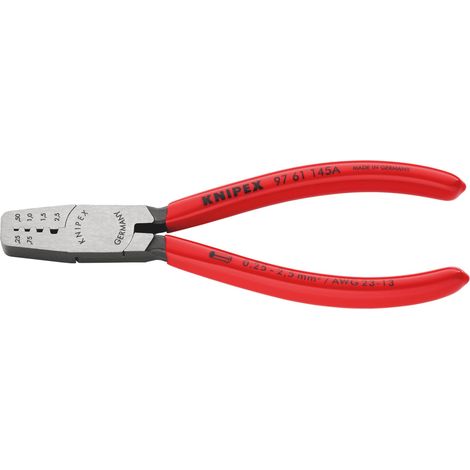 Draper 26145 KNIPEX 97 61 145 A SB Crimping Pliers for Wire Ferrules, 145mm