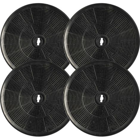 vhbw 4x Activated Carbon Filter Replacement for Gorenje Mod.D230, 163644, 153255, AS-AZKF4100, AH031 for Extractor Hood - 23 cm (1/5)