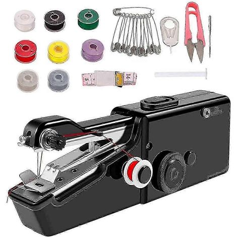 Mini-tragbare Nähmaschine, kompatibel mit schneller und einfacher Bedienung (1/5)