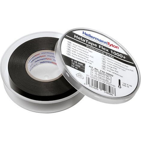HellermannTyton HelaTape Flex 1000+ 710-10601 Isolierband-Set HelaTape Flex 1000+ Schwarz (L x B) 20
