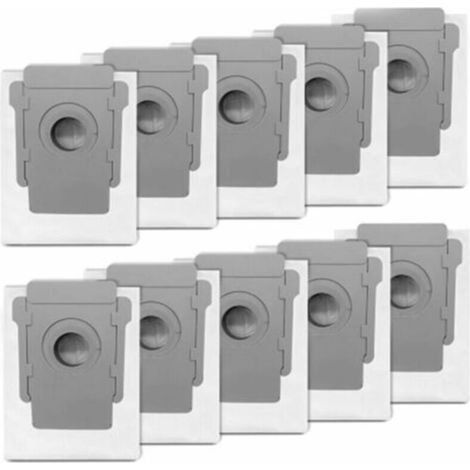 Confezione da 10 sacchetti per aspirapolvere compatibili con iRobot Roomba serie i e s - Per i17 i7 + i7Plus (7550) i3 + (3550) i4 + (4552) i6 + (6550) i8 + (8550) s9 + (9550) - Sacchetti per la rimoz