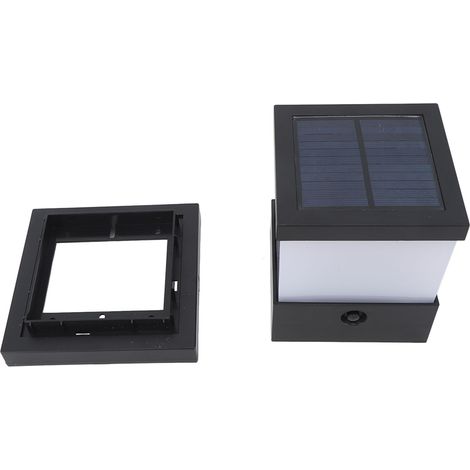Lampe solaire LED extérieure étanche pour poteau, lampe décorative pour cour et jardin, 3 températures de couleur : 3000K, 4000K et 6000K (1/5)