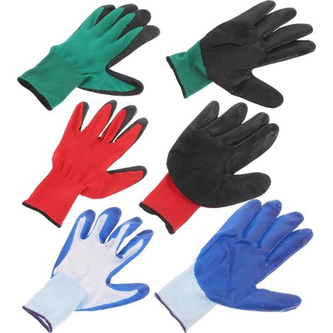 3 Paare Atmungsaktive Gartenhandschuhe für Herren mit