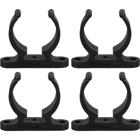 Clips de Tuyau en Nylon Noir pour Bateau, Lot de 4 Pièces, Diamètre 38-42 Mm, Fixation Stable et Solide pour Pagaie, pour Environnement Marin et Yacht (1/5)