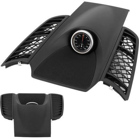 Tableau de bord garniture supérieure avec horloge 958552189015Q0 compatible Porsche Cayenne 2011-2017, panneau de console centrale, pièce intérieure (1/5)