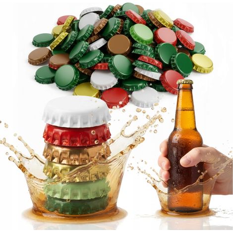 TAPAS PARA BOTELLAS DE CERVEZA 100 PIEZAS FI 26