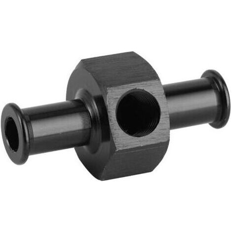 Adaptateur universel pour manomètre de pression de protoxyde d'azote, en alliage d'aluminium, tuyau de 3/8 pouce, raccord NPT de 1/8 pouce, noir (1/4)