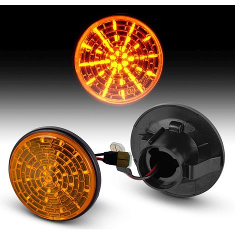 KIT 2 INDICATORI DI DIREZIONE LATERALI A LED COMPATIBILE CON Mazda MX-5 , VETRO GIALLO (1/5)