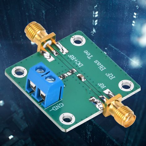 Alimentation pour amplificateur à large bande d'antenne active, polarisation RF micro-ondes, polarisation CC 10-6000 MHz (1/5)