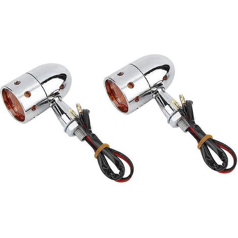 Retro-Motorrad-Blinker im Bullet-Style mit heller LED-Blinkerleuchte (1/5)