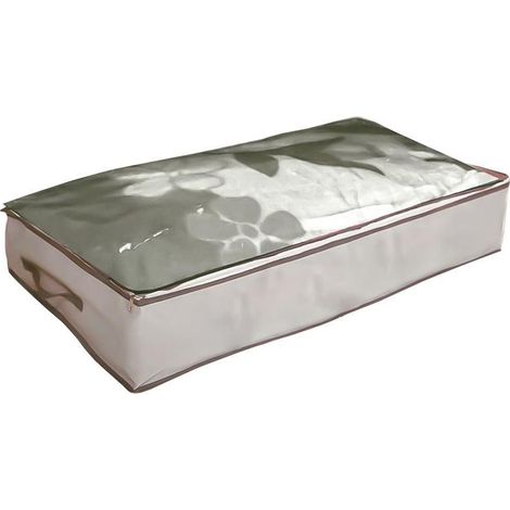HAPPY caja multiusos 100x45x15cm , Caja multiusos 100x45x15 cm Ecológico, anitmoho y resitente a la humedad Ideal para guardar prendas grandes o ropa de cama Tamaño: 10 (1/2)