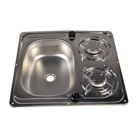 Combiné Inox SUTER 2 feux réversible