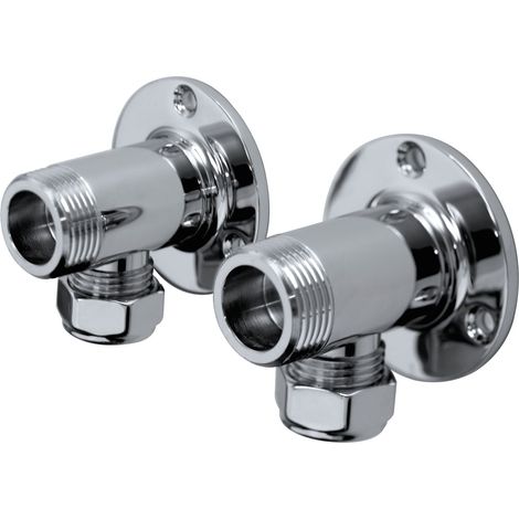 Bristan WMNT4 C Surface Mounted Pipework Fittings Chrome Shower Fixing Kit