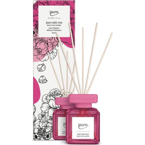 DIFFUSORE BASTONCINI DARK ROSE 100ML IPURO