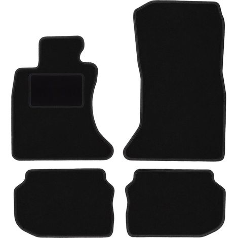 Alfombrillas de terciopelo negro para BMW 5 F10 xDrive Sedán (2010-2013) (1/5)