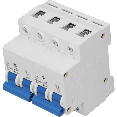 Interrupteur de transfert automatique manuel 2P+2P 63A 4500A, disjoncteur miniature verrouillable AC400V, commutateur basculeur double alimentation pour tableau électrique. (1/5)