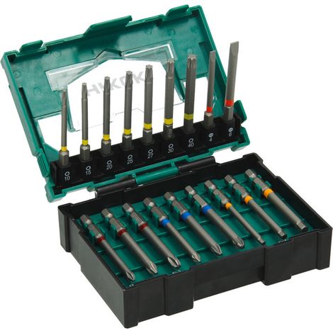 HiKOKI 40030022 Bit-Set T-Profil, Schlitz, Kreuzschlitz Phillips, Kreuzschlitz Pozidriv, Sechskant (1/5)