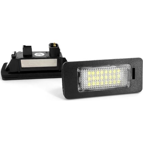 Lot de 2 ampoules LED pour plaque d'immatriculation sans erreur CAN 6000K - Compatible for Série 5 E60, E39, E61, X5 E70, X6 E71, E72, Série 1 E82, E88, Série 3 E90, E91, E92, E93, X1 E84 (1/5)