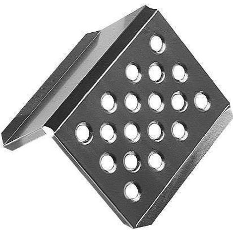 Repose pieds copilote Alu - 18 trous - 300x400mm