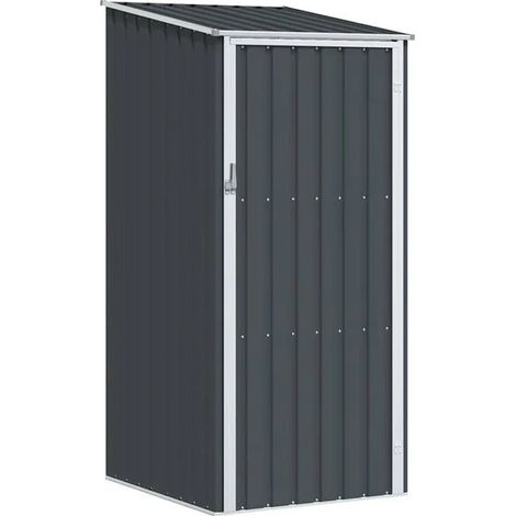 Chalet de jardin couleur anthracite, 87x98x159 cm, acier galvanisé. (1/5)