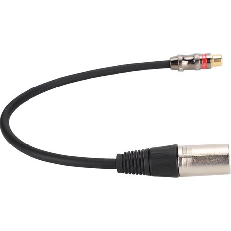 Adaptateur Audio Rca Femelle Vers Xlr Mâle - Boîtier Alliage De Zinc Plaqué Or - Pour Amplificateur Hifi - 1 Pièce (1/5)