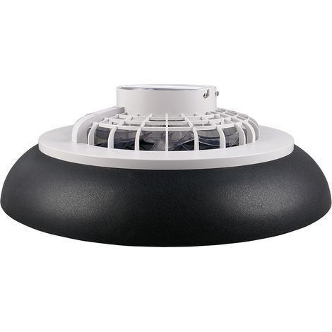 Plafonnier LED ventilateur RGBW 34W 4500lm CCT 2700-6500K Ø60cm noir télécommande IP20 - Trio SVAERHOLT
