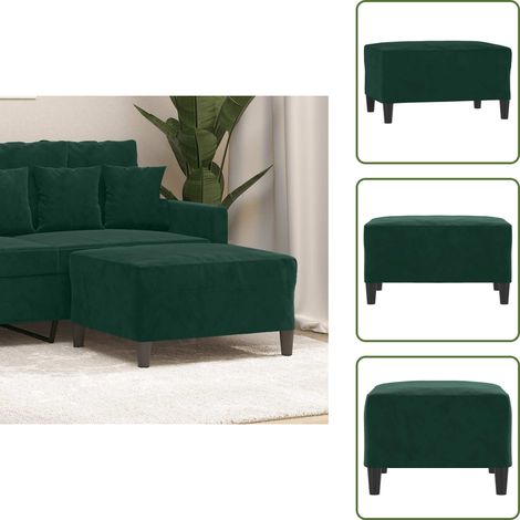 Wohnzimmer - vidaXL Fußhocker Dunkelgrün 70x55x41 cm Samt - Sofa (1/5)