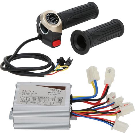 Contrôleur de Moteur Brushless 24V 500W avec Poignée Accélérateur et Affichage LCD - Kit Universel