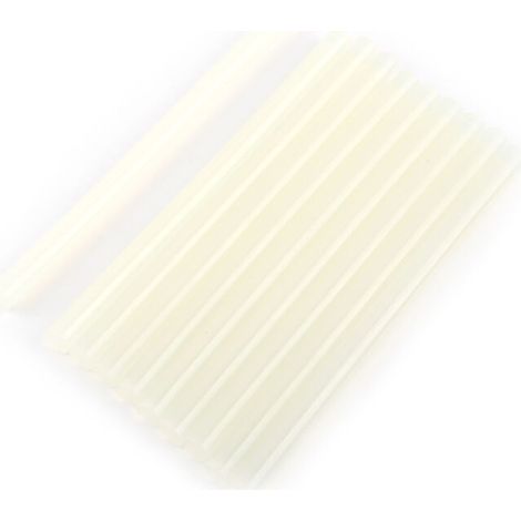 10 Bâtons de colle thermofusible transparents 7mm/11mm pour pistolet à colle, longueur 20cm, bricolage et projets créatifs (1/5)