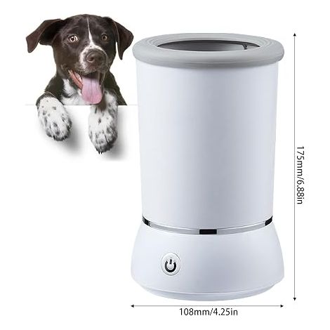 Nettoyeur de Pattes pour Chiens, Lave-pattes en Silicone, portable Chats, Lavage à 360° Massage Nettoyage du Pelage (1/2)