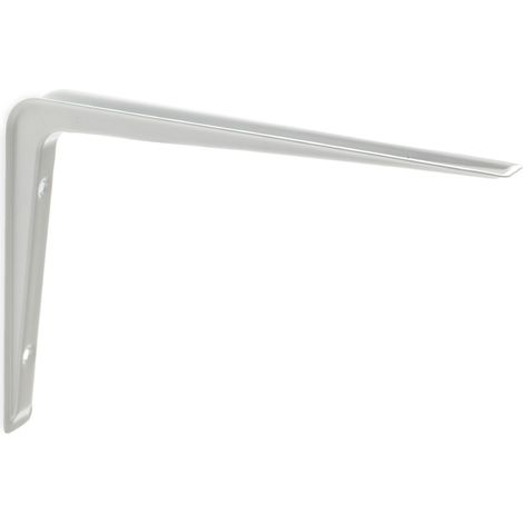 Escuadra para Estantería en Acero Blanco  Medidas 24160220 mm  Sistema de Fijación Atornillado  1 Unidad -