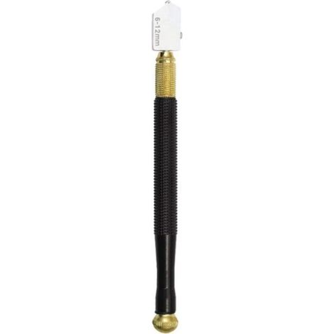 Ensemble D'Outils de Coupe-Verre de Type Crayon avec Poignée D'Assistance à la Traçage, Règle, Tournevis et Sac de Rangement Bleu (1/5)