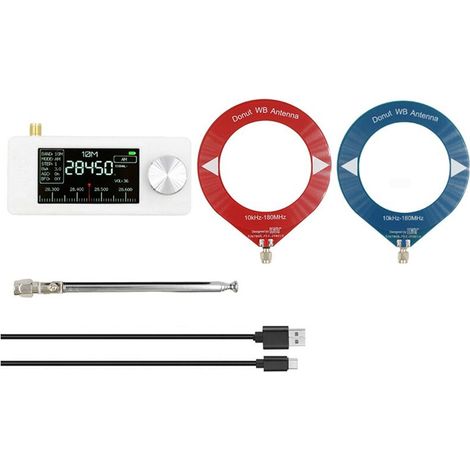 Récepteur Radio Portable SI4732 10 KHz-180 MHz AM FM SW MW VHF avec 3 Antennes Radio de Poche