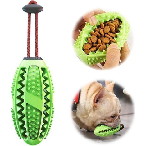Baton de Brosse à Dents pour Chien, Soin Dentaire pour Chiot, Jouet à macher Efficace Non Toxique en Caoutchouc Naturel résistant aux morsures (Vert)-Fei Yu (1/5)