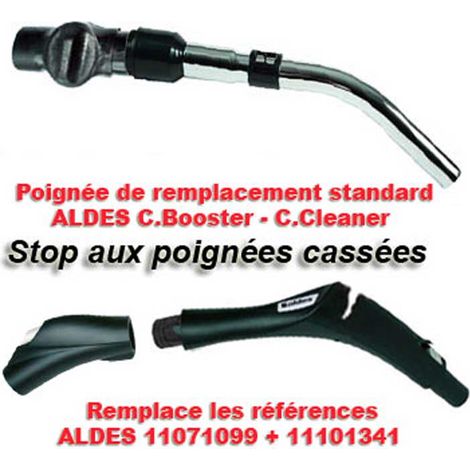 Aldes – Poignée de remplacement pour centrale d'aspiration – Compatible C.Booster et C.Cleaner – Résistante et durable – Installation facile