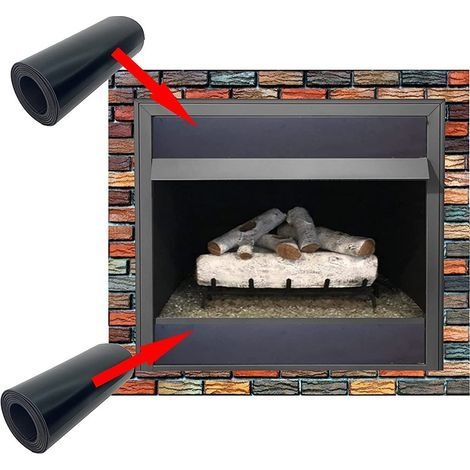 Le couvercle de cheminée bloque l'air froid des bouches d'aération pour éviter les pertes de chaleur - Écran de cheminée magnétique - 91,44 x 10,16 cm - paquet de 2 (1/5)