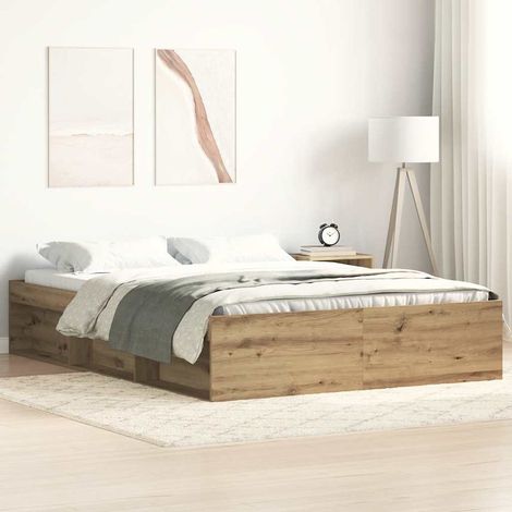 Teenpull – Bettgestell ohne Matratze Artisan-Eiche 160x200cm Holzwerkstoff (1/5)